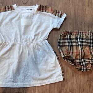 Burberry Baby Dress and Bloomers Set